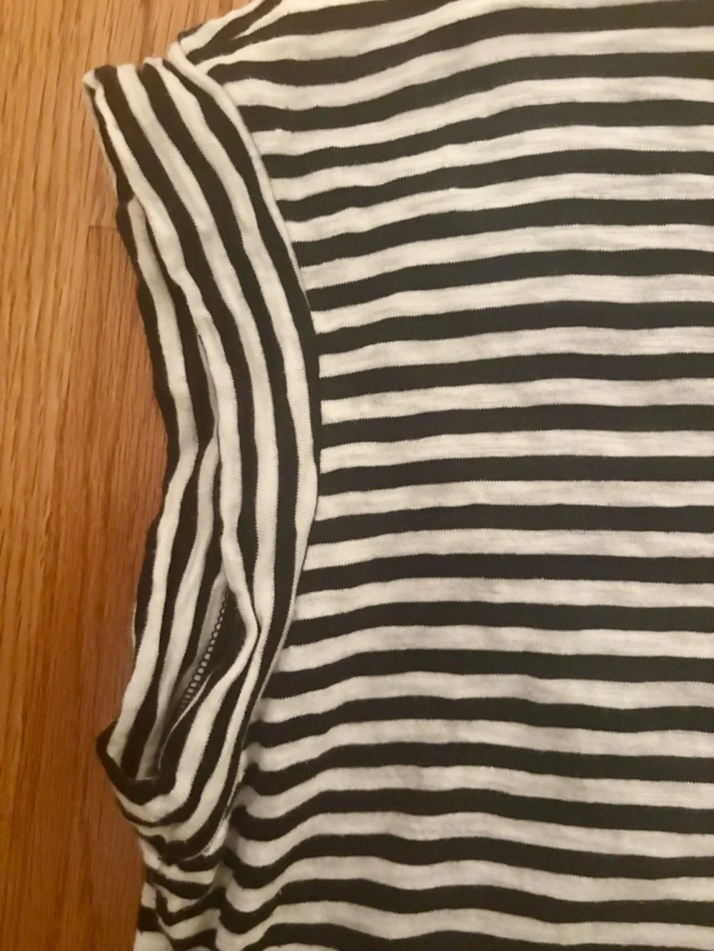 J.Crew XL Black White Striped Tie Waist Cotton Dress Breton Nautical - Picture 8 of 9